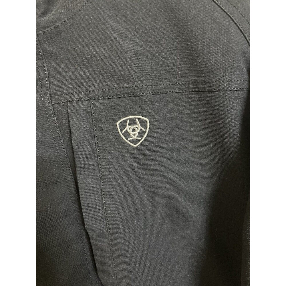 ARIAT men's Rebar Storm Fighter waterproof jacket in black - size medium - Picture 2 of 12